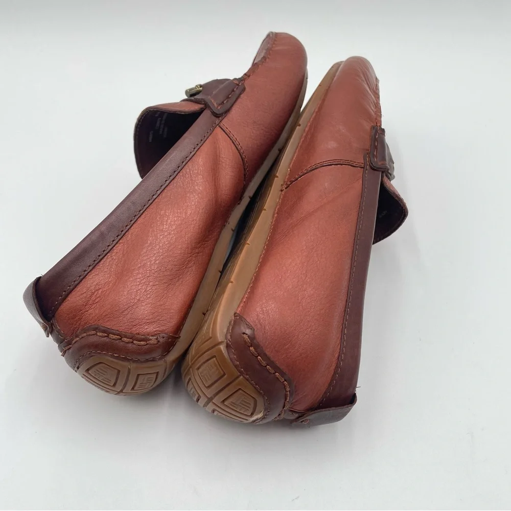 Mens Cole Haan Leather Driving Loafer Brown 8.5 Classic Casual Preppy Bit